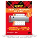 Scotch® Letter Size Thermal Laminating Pouches — 200 Count, 3 mil