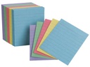 200ct Ruled Assorted Color Mini Index Cards
