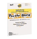 Pacon® Super Value Poster Board — Economical 22" × 28" white sheets for posters and displays