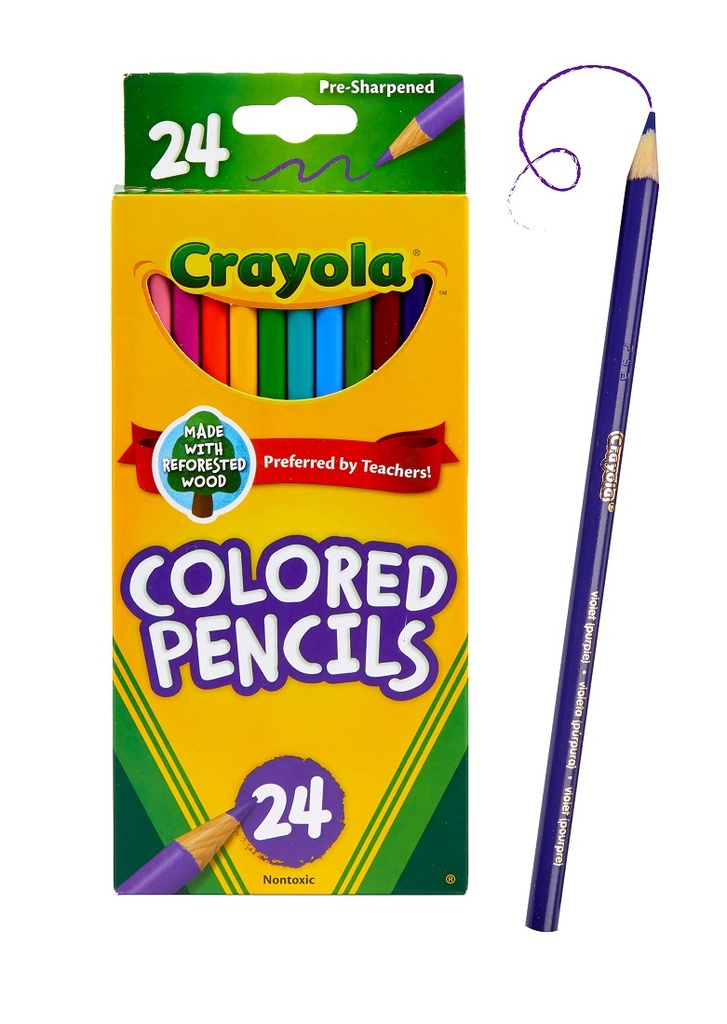 24ct Crayola Colored Pencils Easel Box