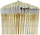 Creativity Street® Preschool Brush Set, 24 Brushes,assorted 6"–8" lengths, 24 brushes 