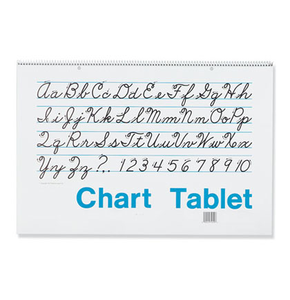 24x32 1 inch Ruled Colored Chart Tablet