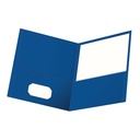 Oxford® Twin Pocket Folders — Royal Blue, Letter Size (25/Box)