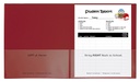 25ct Red Classroom Connector Two Pocket Portfolio
