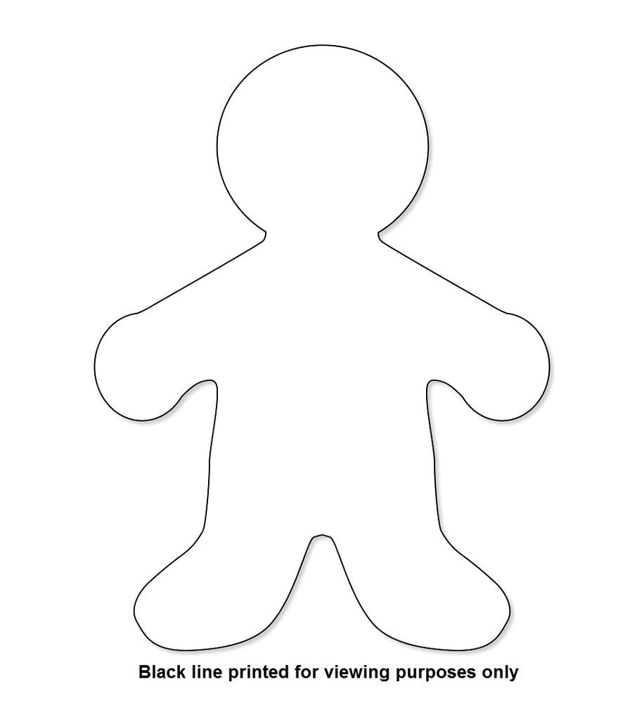 Hygloss® Big Cut‑Outs — 16" Me Kid, white paper people for All About Me art