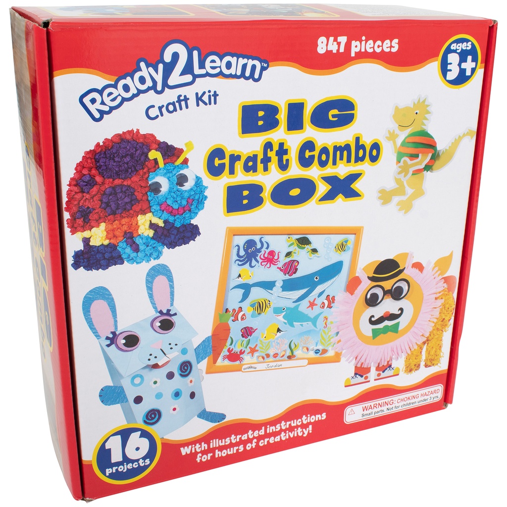 Ready2Learn® Big Craft Combo Box — 800+ Pieces, 16 Projects