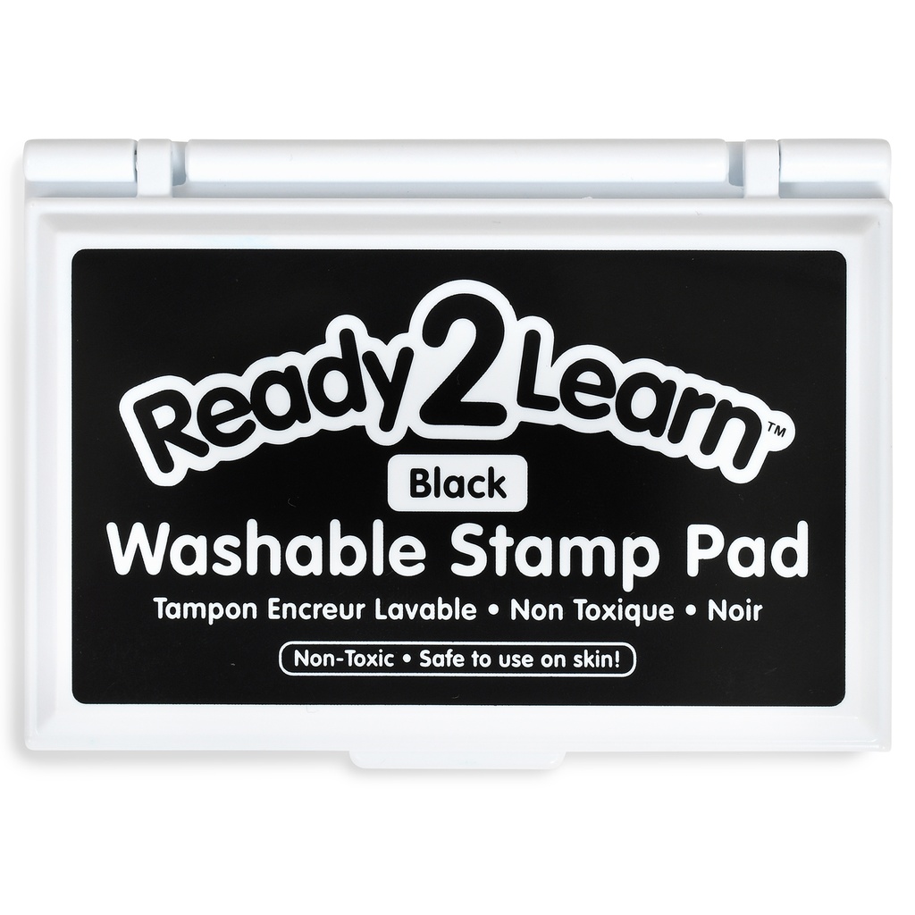 Ready2Learn™ Washable Stamp Pad, Black,3-3/4" x 2-1/4", Single pad 