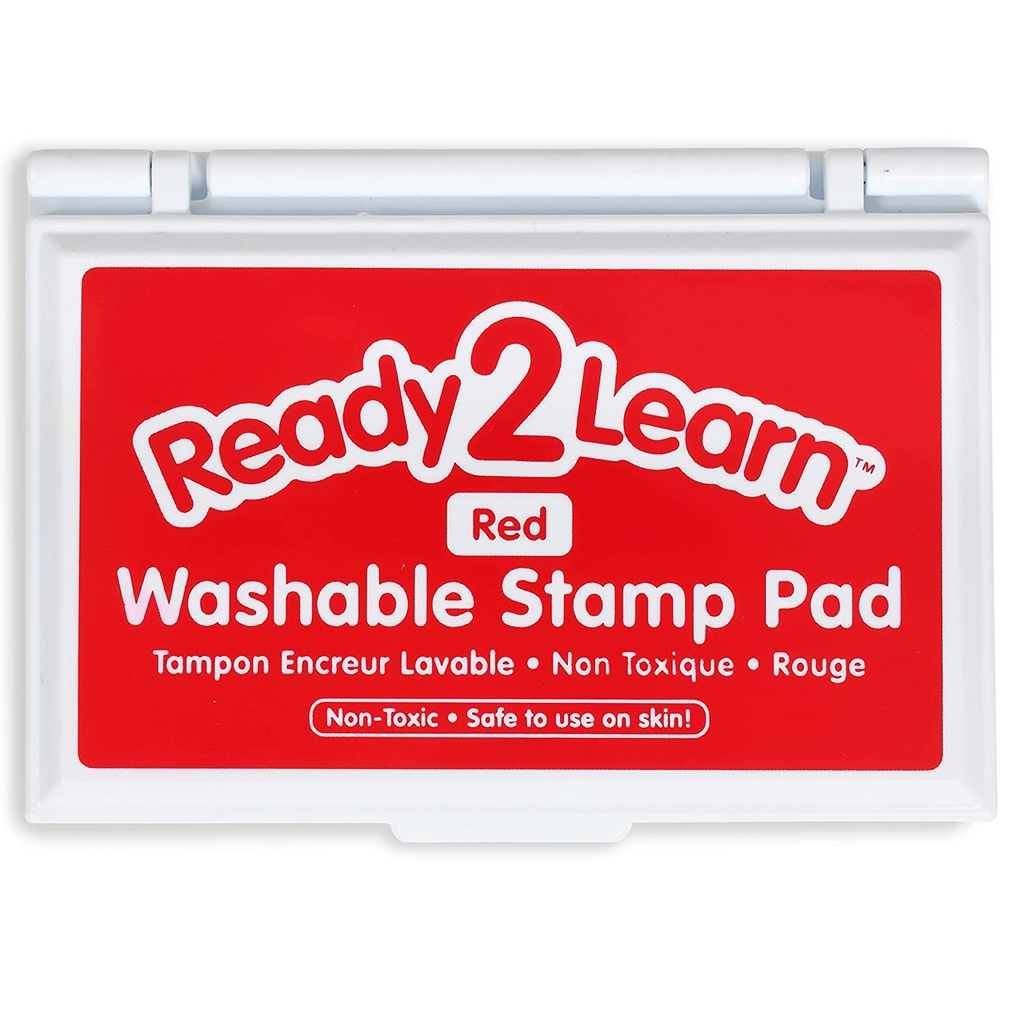 Ready2Learn™ Washable Stamp Pad, Red,3-3/4" x 2-1/4", Single pad 