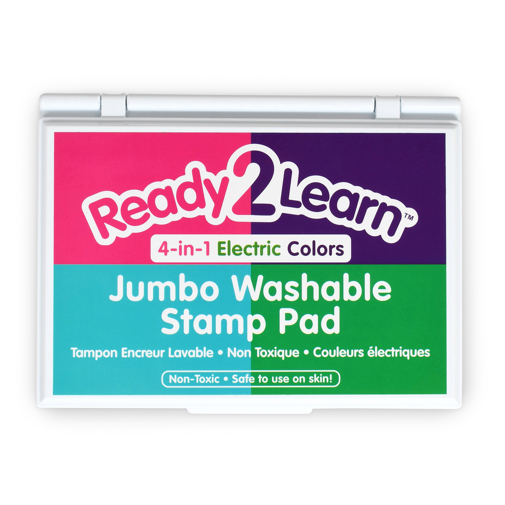 4-in-1 Electric Colors Jumbo Washable Stamp Pad