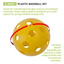 6ct Plastic Baseballs