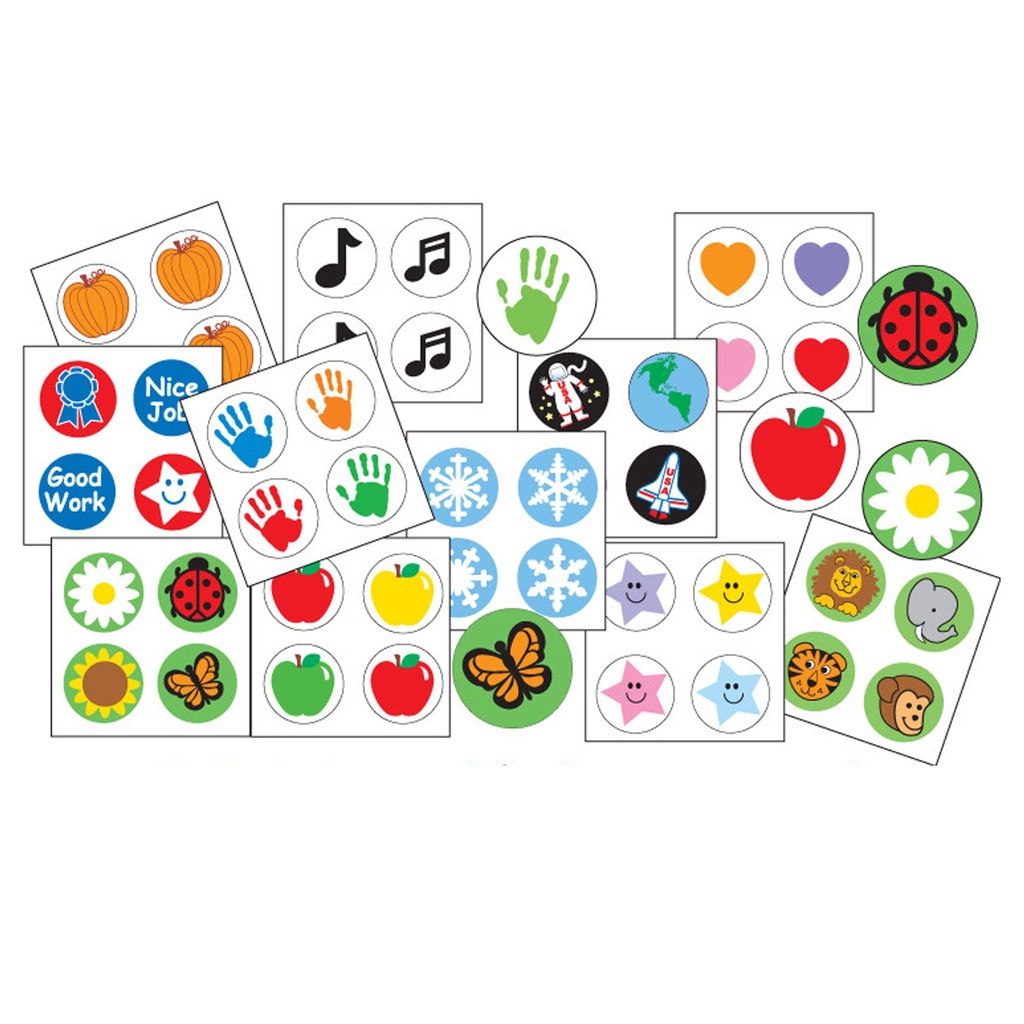 Shapes Etc.® Incentive Stickers, Seasonal Pack, 2,880 Count