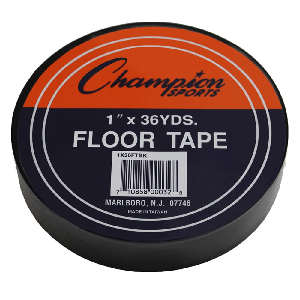 Floor Marking Tape, 1&quot; x 36 yd, Black