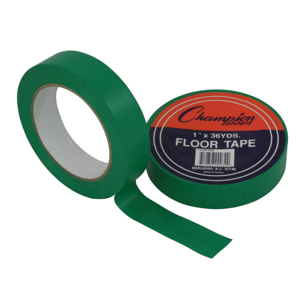 Floor Marking Tape, 1" x 36 yd, Green