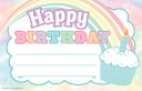 Teacher Created Resources® Pastel Pop Happy Birthday Awards — 8-1/2" × 5-1/2", 30/Pack