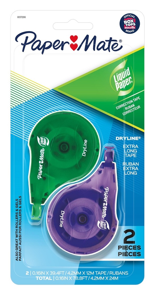 2ct Paper Mate Dryline Correction Tape