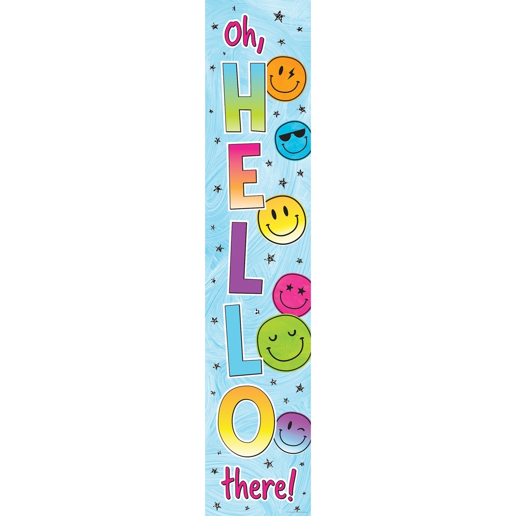 Teacher Created Resources® Brights 4Ever “Oh, Hello There!” Banner — 8" × 39" UV‑coated