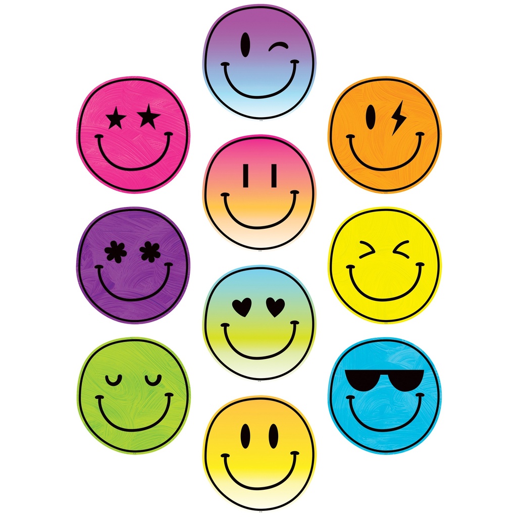 30ct Brights 4Ever Smiley Faces Accents
