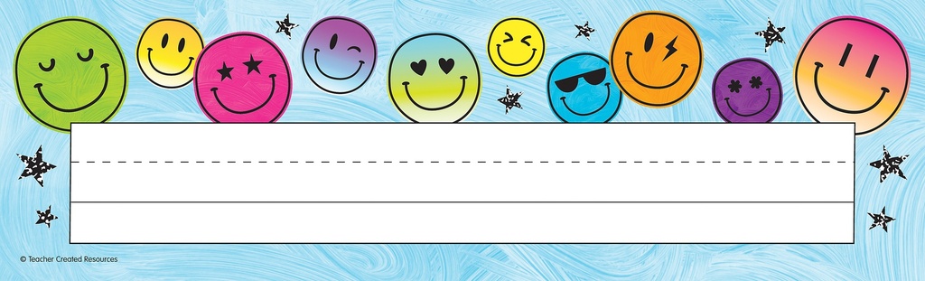 Teacher Created Resources® Brights 4Ever Flat Name Plates — Student name plates for desks and labeling