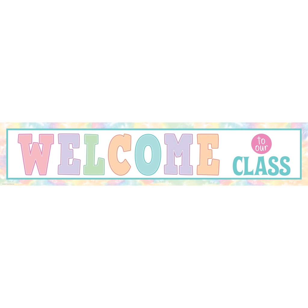 Pastel Pop Welcome to Our Class Banner