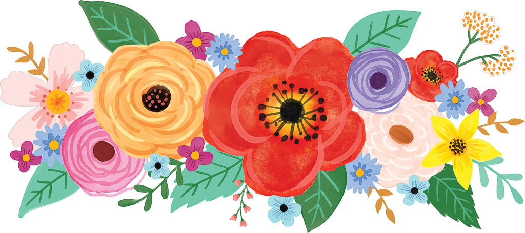 Teacher Created Resources® Wildflowers Straight Border Trim — 35 feet