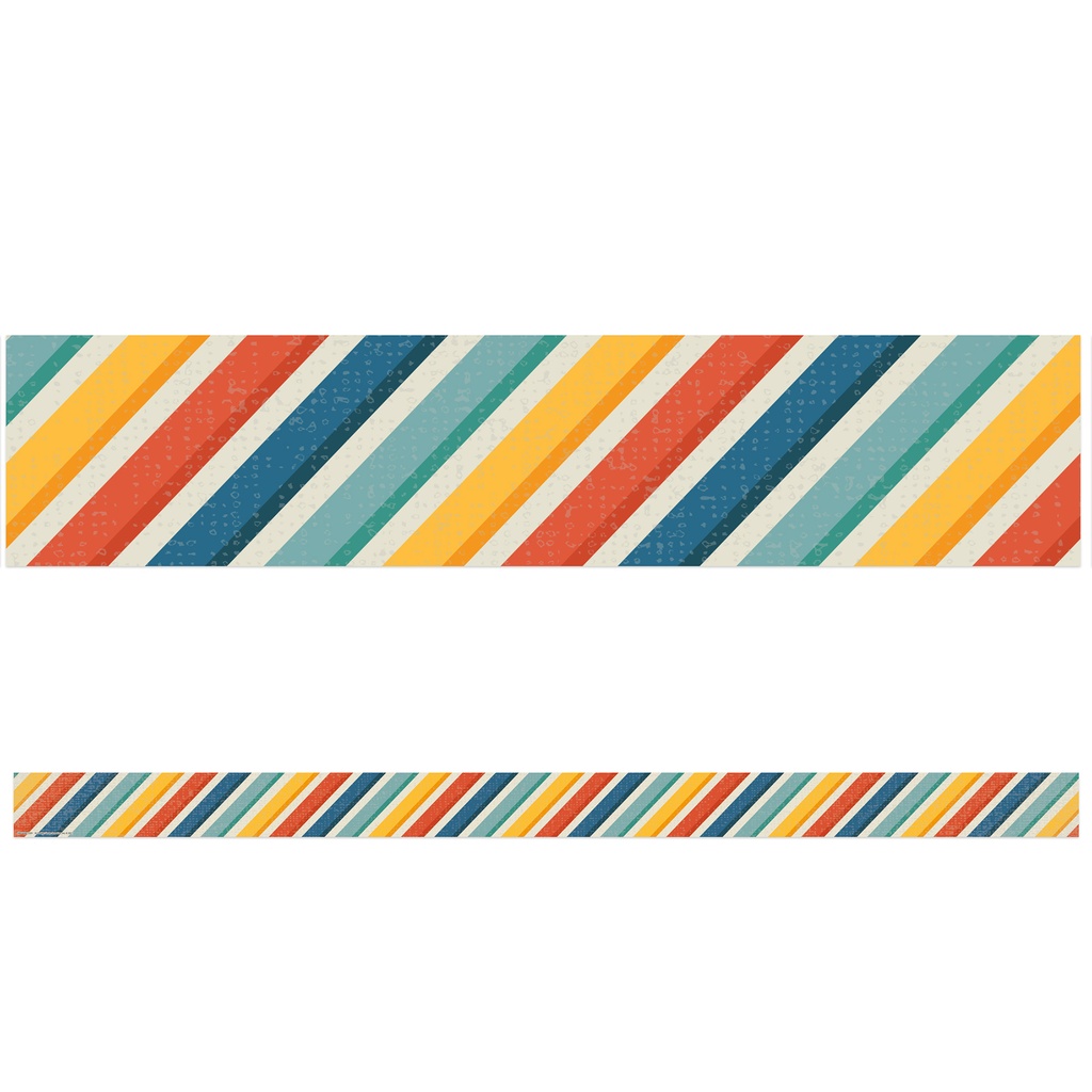 Eureka® Adventurer Stripes Deco Trim — 2‑1/4" × 37" Strips, 12/Pack (37 ft)