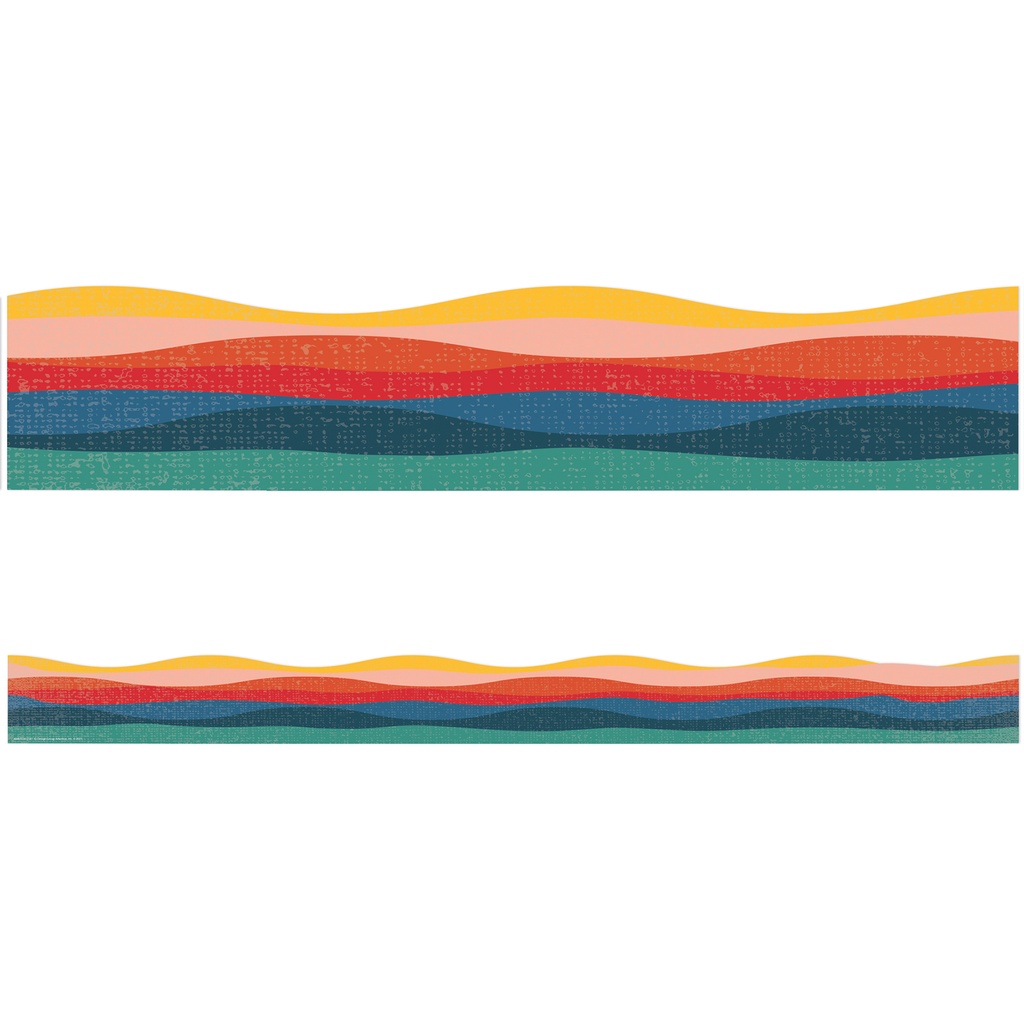 Eureka® Adventurer Golden Hour Extra Wide Deco Trim — 3-1/4" × 37" Strips, 12/Pack (37 ft)