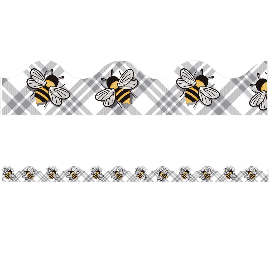 Eureka® The Hive Bees Deco Trim — 2‑1/4" × 37" Strips, 12/Pack (37 ft)