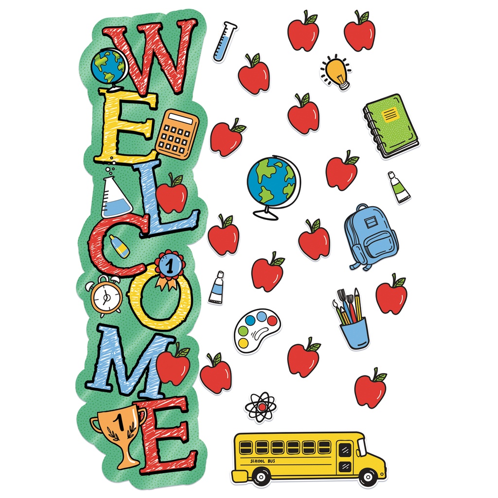 Eureka® Back to School Welcome All‑In‑One Door Decor Kit — Classroom Year‑Start Display