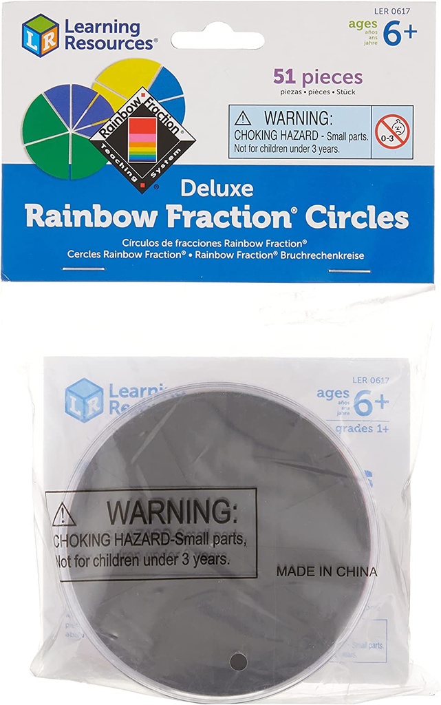 Rainbow Fraction® Deluxe Circles, Pack of 9