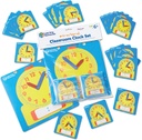 Learning Resources® Write & Wipe Clocks Classroom Set,Student clocks 4.5" square; demonstration clock 12" x 12", 25-piece set (24 student clocks + 1 demonstration clock) 