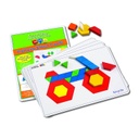 edx education® Pattern Block Picture Cards — 2‑level design challenges