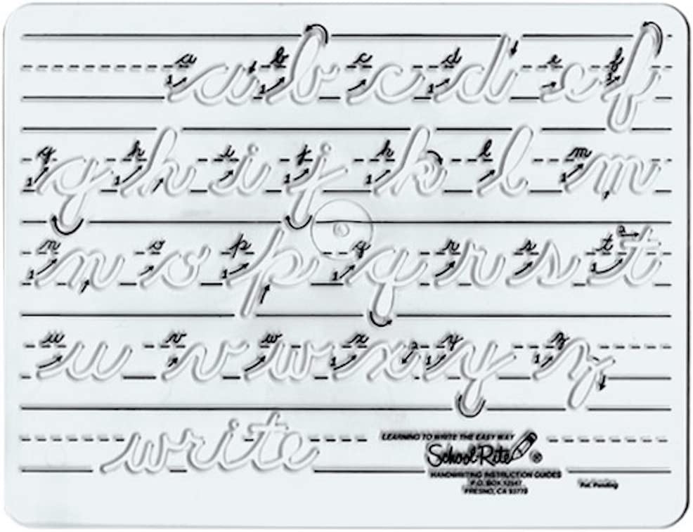 Lowercase Cursive Handwriting Instruction Guide Template