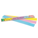 Pacon® Dry Erase Sentence Strips, 3 Assorted Colors, 1-1/2" x 3/4" Ruled, 3" x 24", 30 Strips