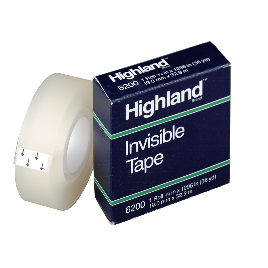 3M Highland® Invisible Tape 6200 — Paper repairs & classroom labeling
