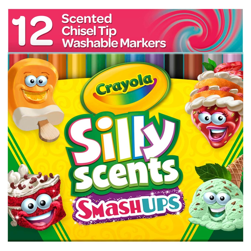 Wedge Tip Silly Scents™ Smash Ups, 12 Count