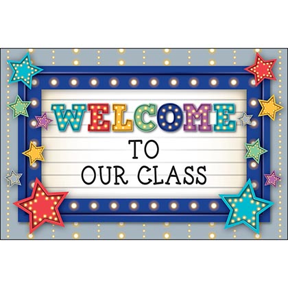 Teacher Created Resources Marquee Welcome Postcards — 4"×6", 30/Pack