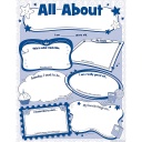 Teacher Created Resources® All About Me Poster Pack — 32 Posters (17" × 22")