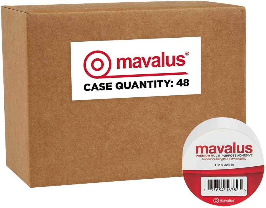 Mavalus Tape 1" X 9 YDS White - 48 Roll Case