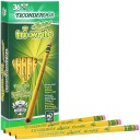 Ticonderoga® Laddie® Tri‑Write™ Triangular #2 Pencils with Erasers, 36/Box,11/32" diameter, 36 pencils 