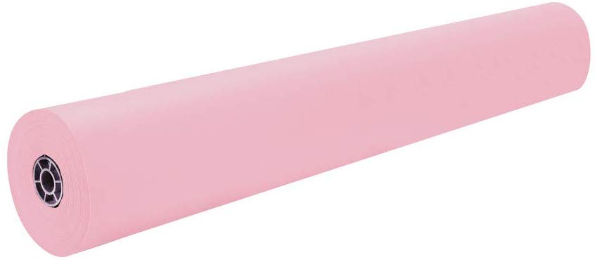36in x 1000ft Pink Rainbow Kraft Paper Roll