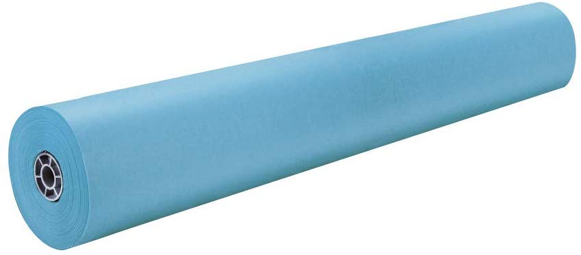 Pacon® Rainbow® Duo‑Finish® Kraft — Sky Blue, 36" × 1000' roll
