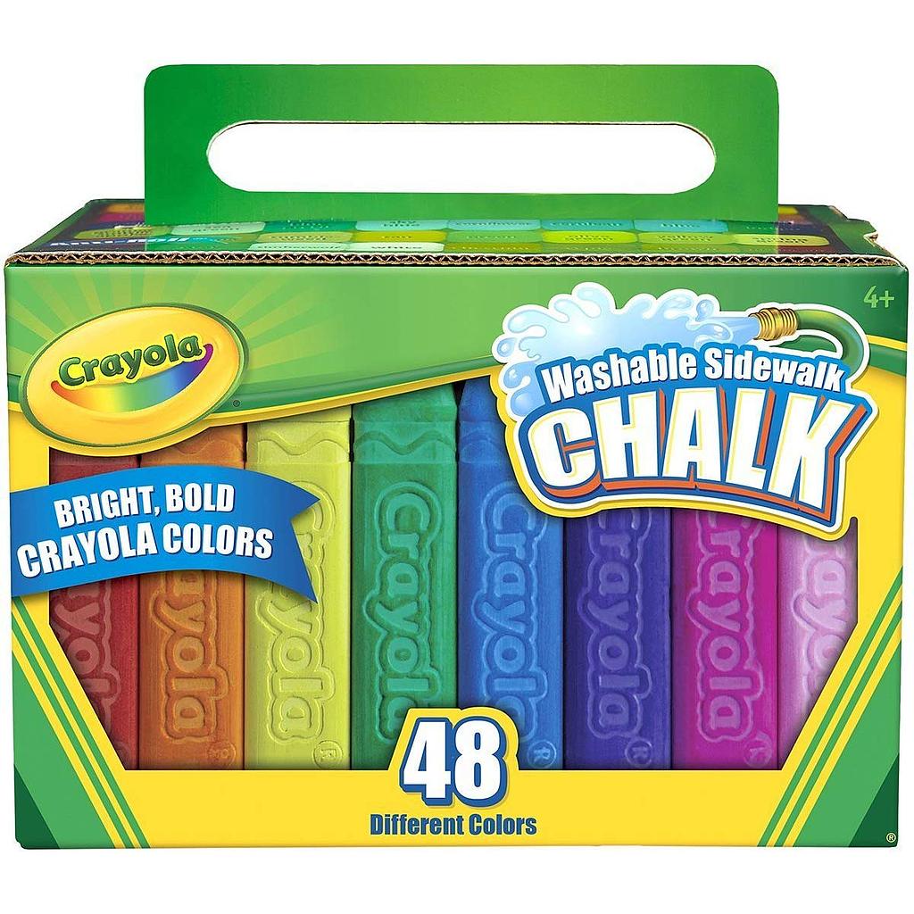 Crayola® Washable Sidewalk Chalk — 48 classic colors for bold outdoor art
