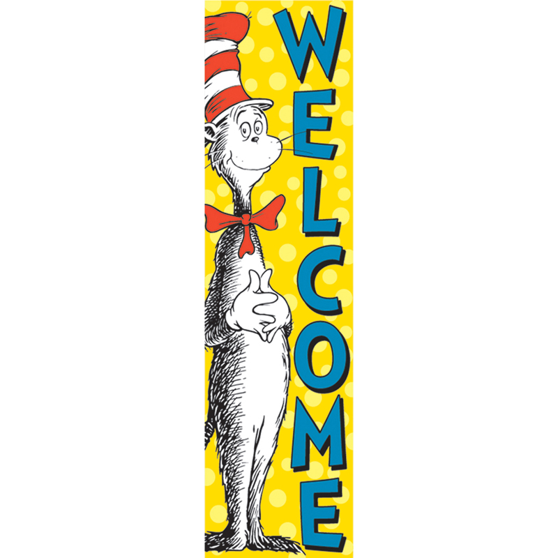 Cat in the Hat™ Welcome Vertical Banner