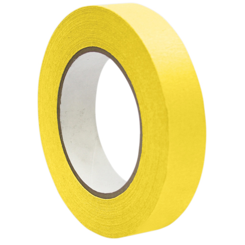 Mavalus® Premium Grade Craft Tape, 1" × 55 yds, Yellow — Writable & Removable