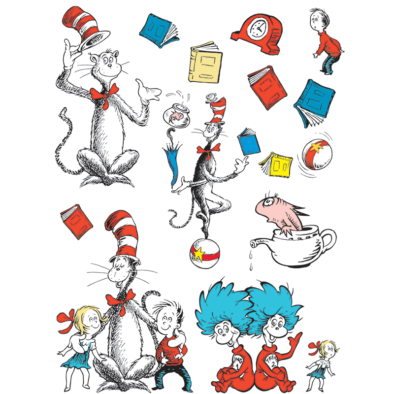 Cat in the Hat™ Large Characters Bulletin Board Set