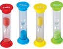 Teacher Created Resources® Small Sand Timers Combo Pack (4),1" x 3 1/2" each, 4 timers 
