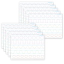 Smart Poly® PosterMat Pals™ Space Savers, 13" x 9-1/2", Prewriting Tracing, Pack of 10