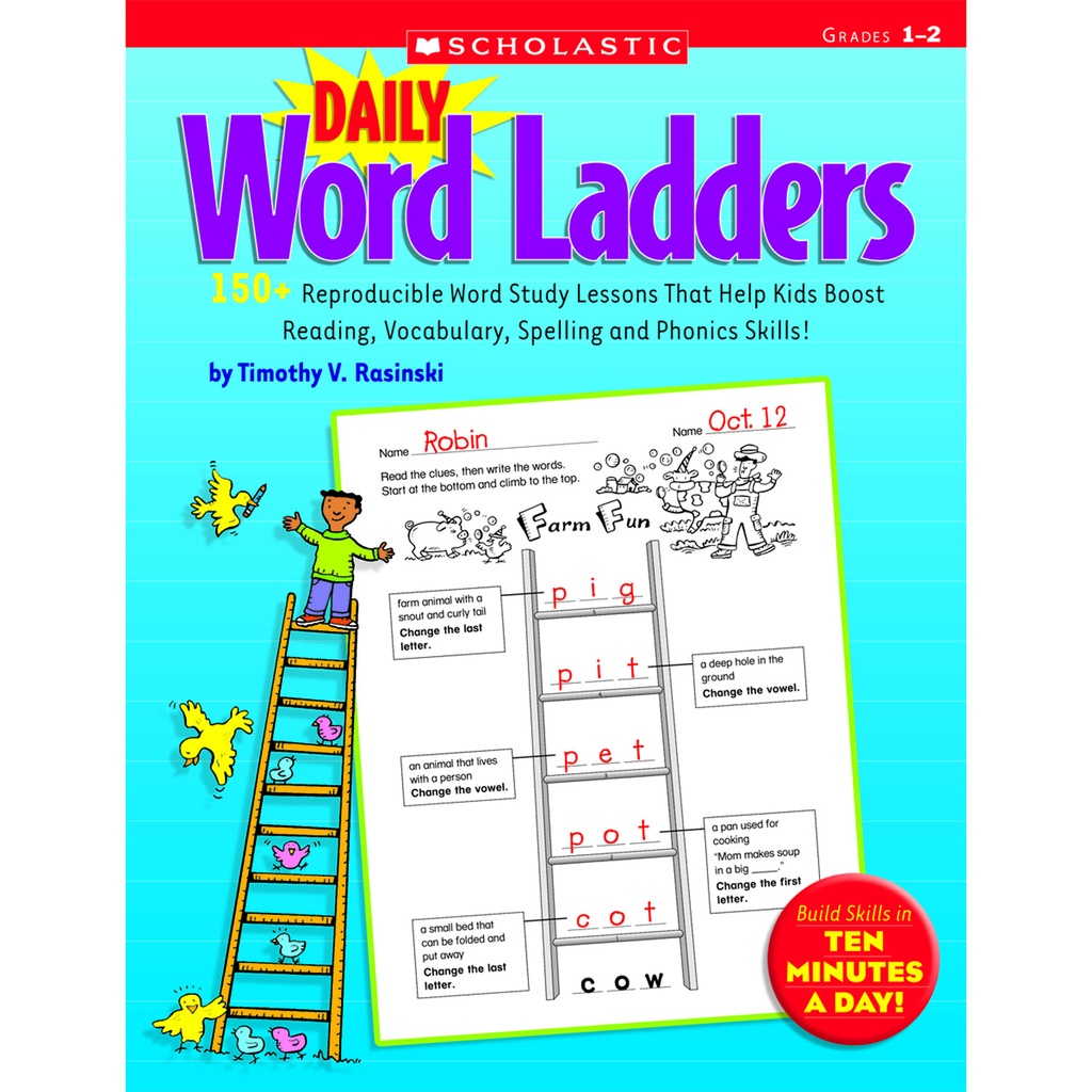 Scholastic® Daily Word Ladders, Grades 1–2 — Build phonics & vocabulary
