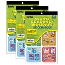 Eureka® Seasons & Holidays Scented Stickerbook —Pack of 3, Year‑round scratch‑and‑sniff rewards