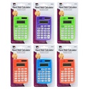 Charles Leonard® Primary Calculator, 8‑Digit, Dual Power (Pack of 6)